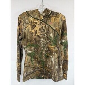 Under Armour women's hoodie Realtree camouflage Hunting Scent Control Sz Medium